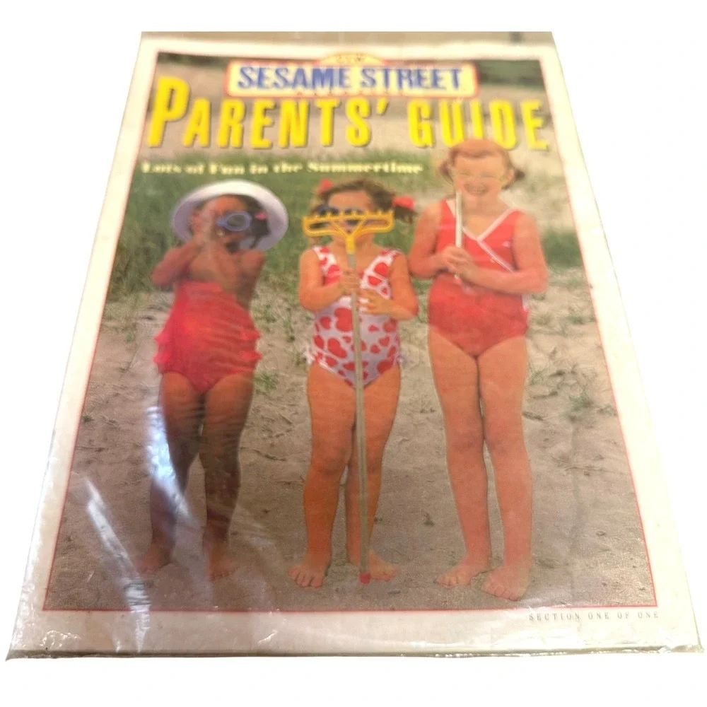 Sesame Street Magazine Vintage July August 1990 Summer Road Trip Retro Kids